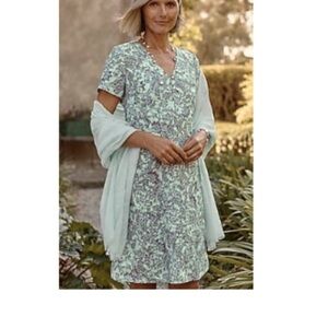 J. Jill linen v neck dress. NWT.